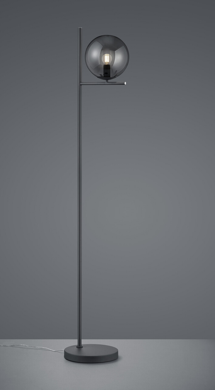 Lampadar Pure, TRIO, 25x150 cm, 28W, 1x E14, metal, antracit - imagine 5